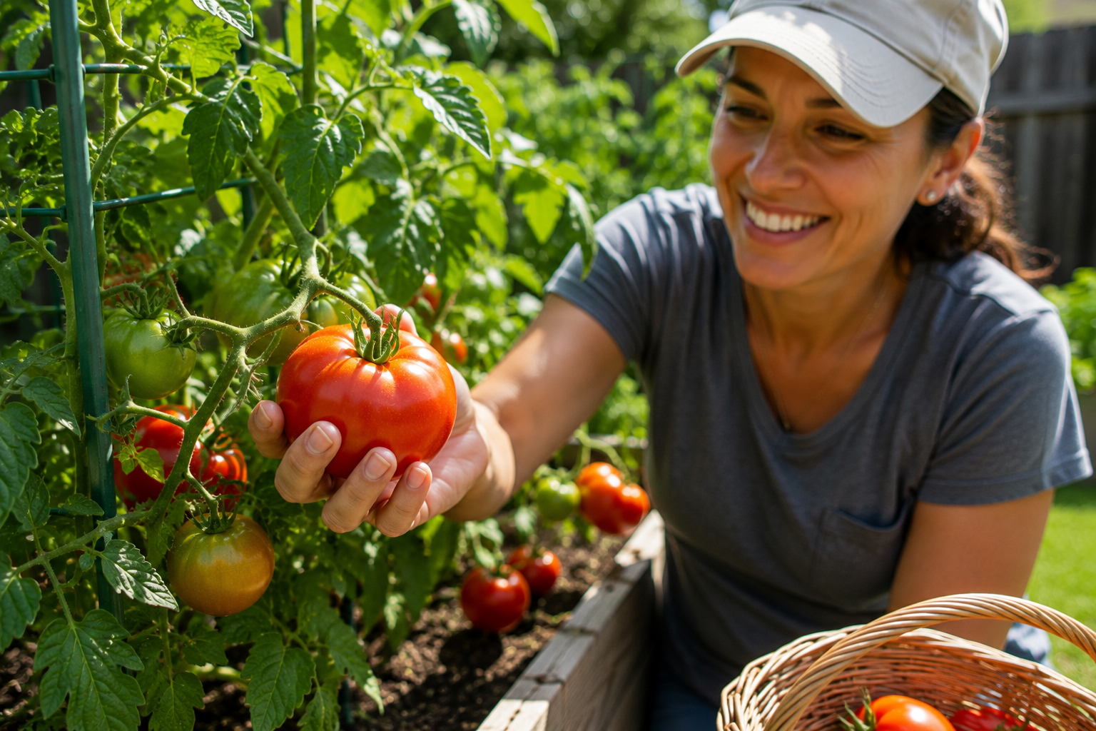 Vine ripened tomatoes