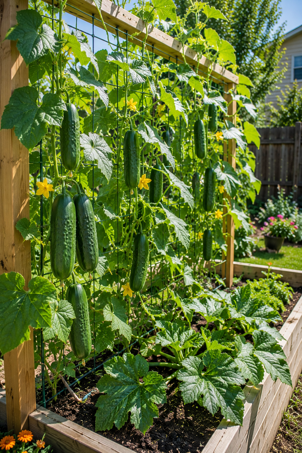Vertical-Cucumbers