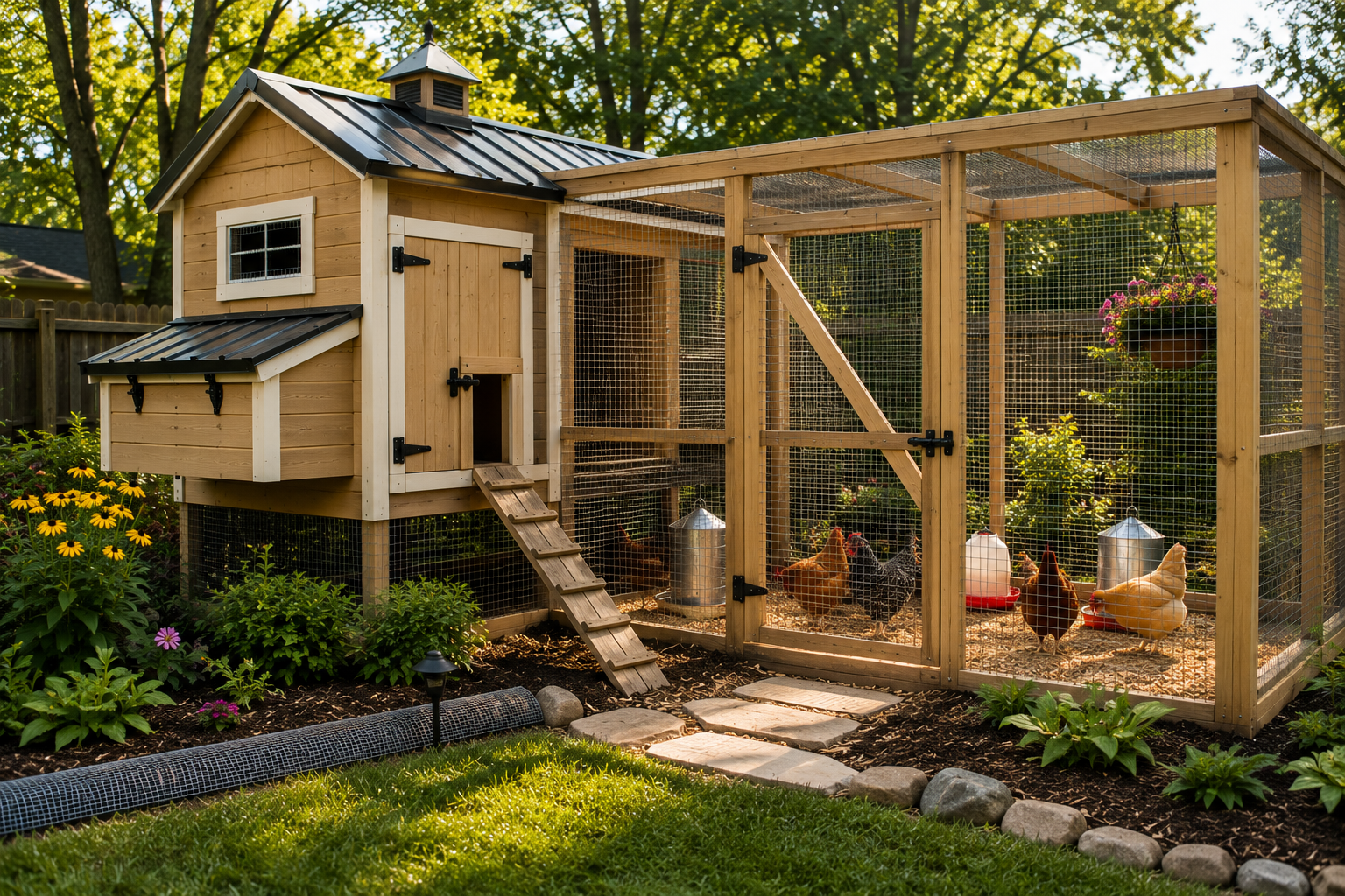 Predator proof chicken coop