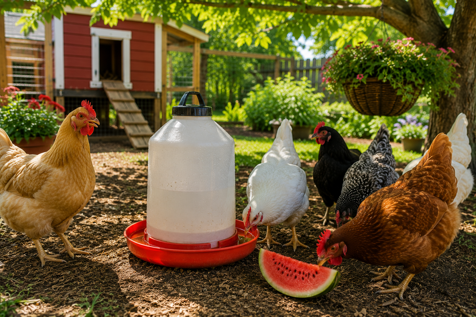 Summer Chicken Feeding