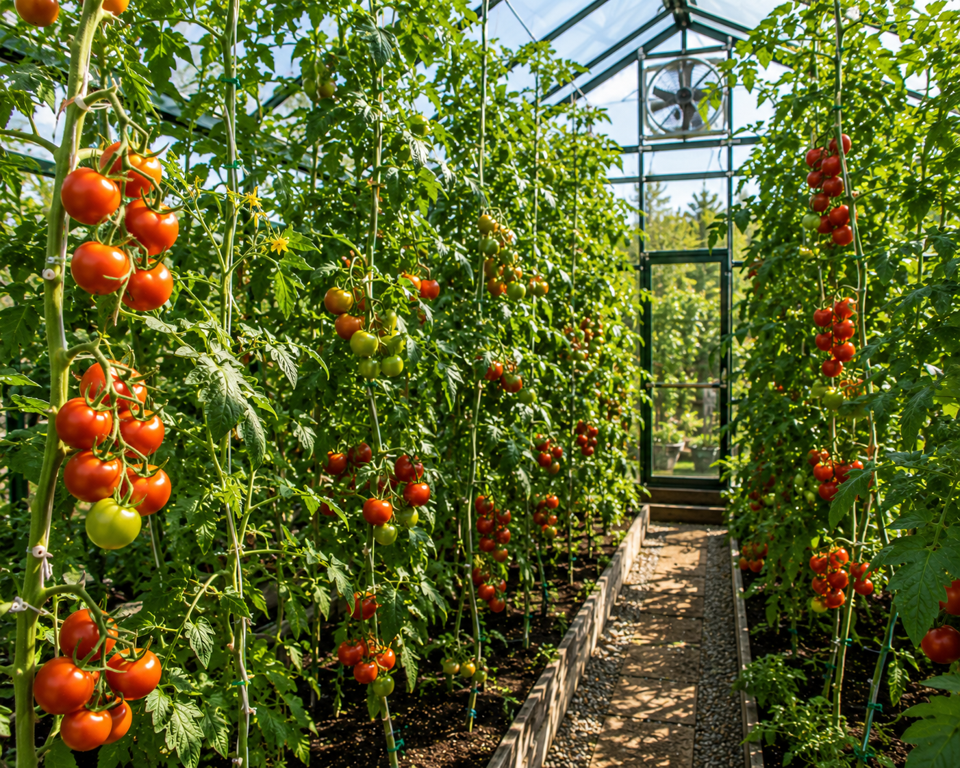 Greenhouse tomatoes