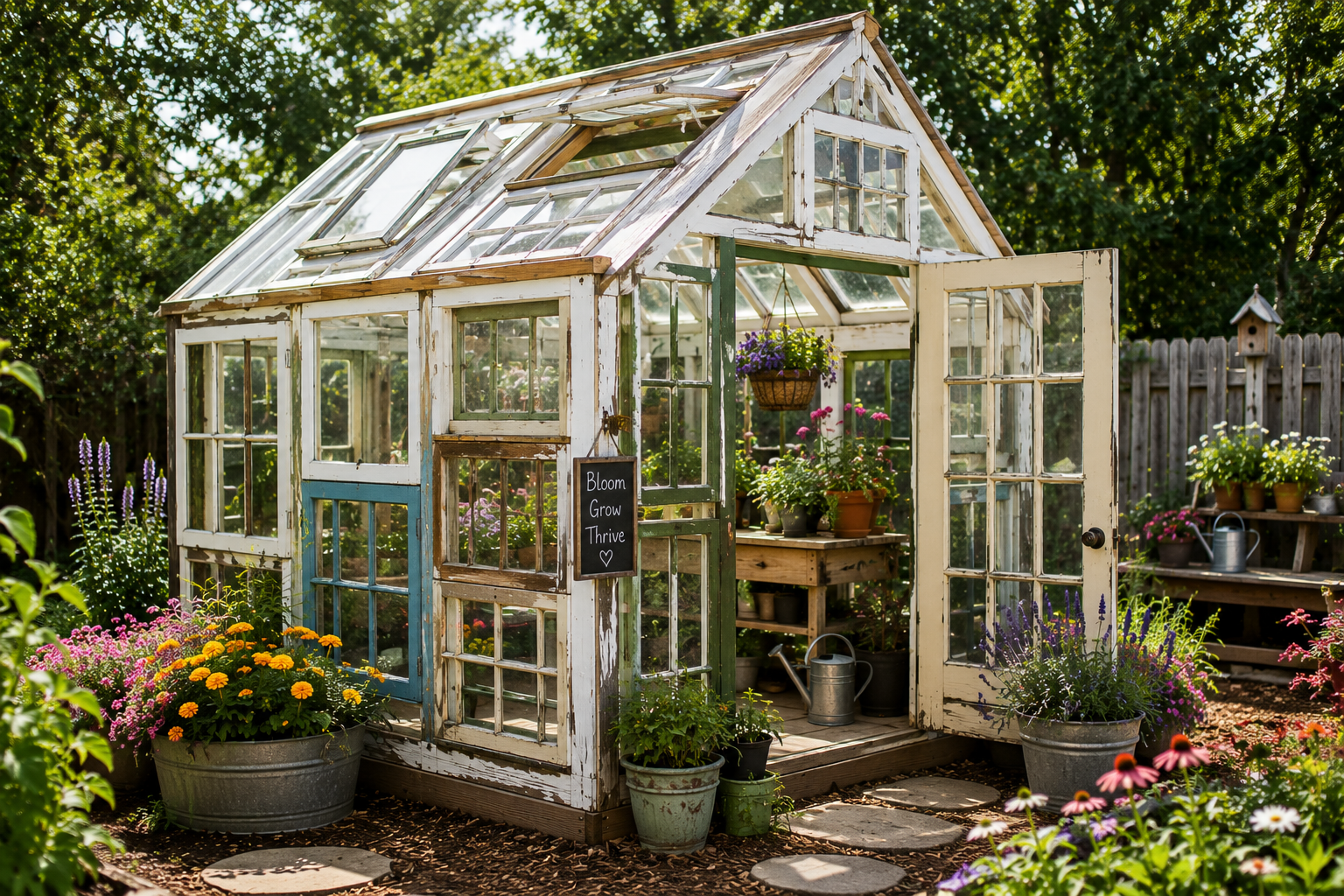 Recycled Window Greenhouses