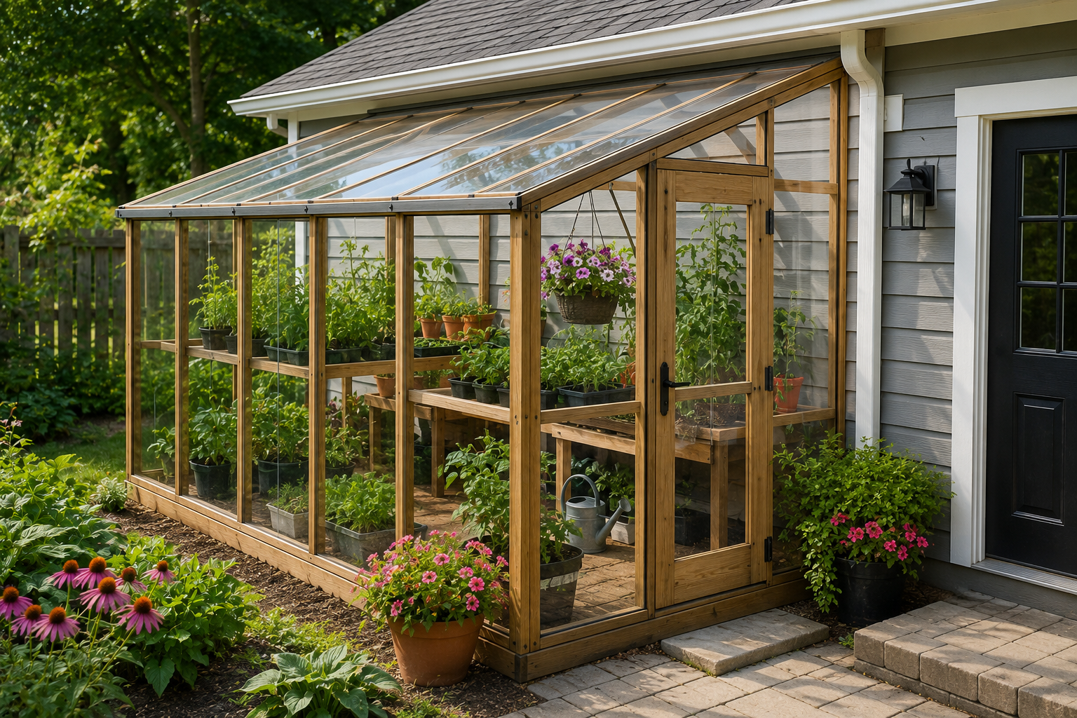 Lean-to Greenhouse